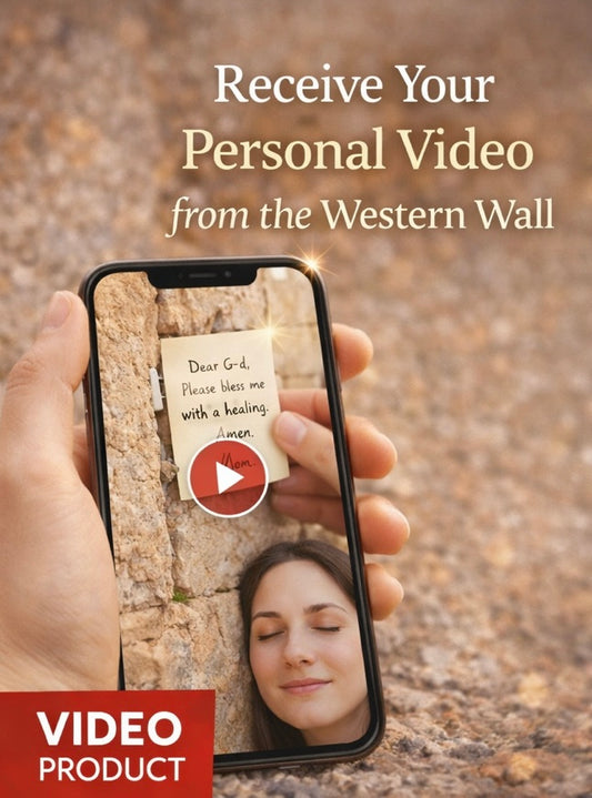 Your Note in the wall+ special video in the western wall in Jerusalem